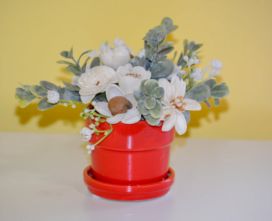 Mini Red Pot Arrangement