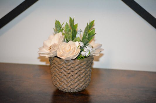 Brown Basket Vase 6