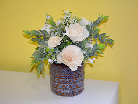 Ivory and White Floral