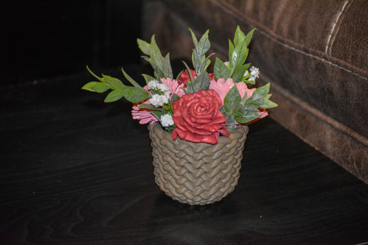 Brown Basket Vase 11