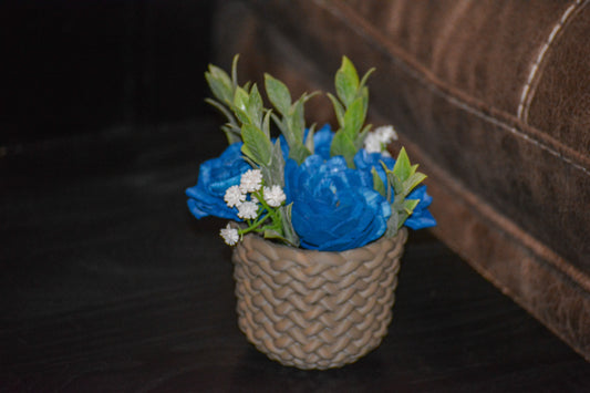 Brown Basket Vase 12