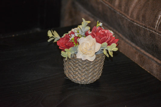 Brown Basket Vase 14