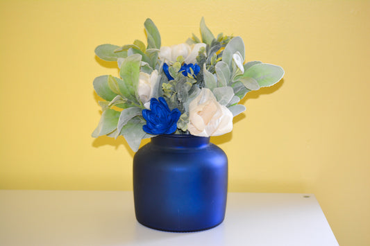 Large Blue Floral